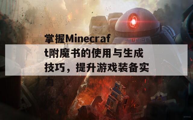 掌握Minecraft附魔书的使用与生成技巧，提升游戏装备实力