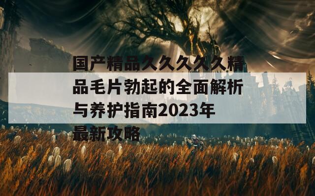 国产精品久久久久久精品毛片勃起的全面解析与养护指南2023年最新攻略